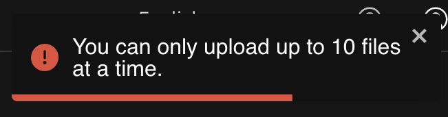 erro de contagem de arquivos