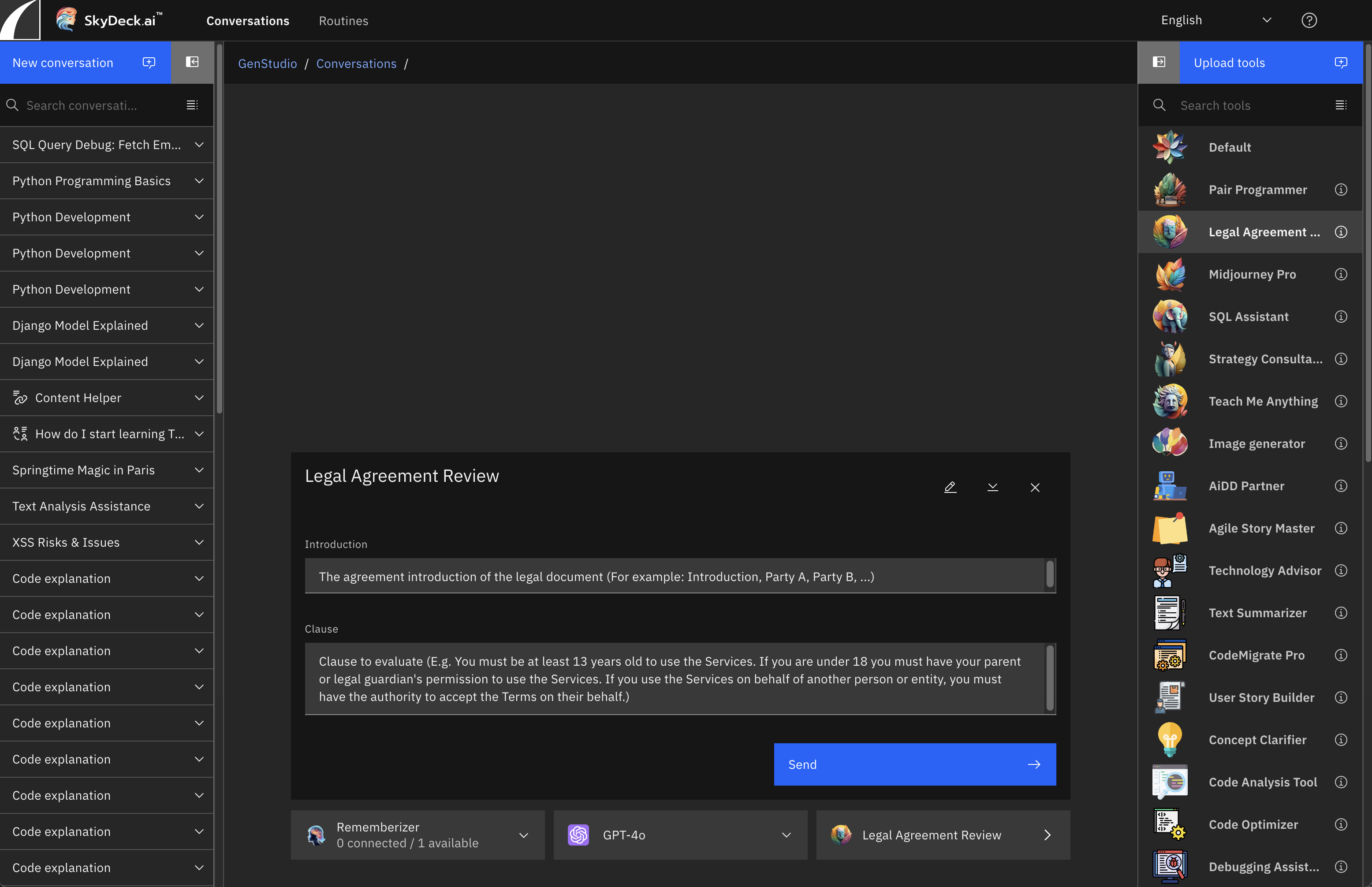 ferramenta de revisão de acordos legais